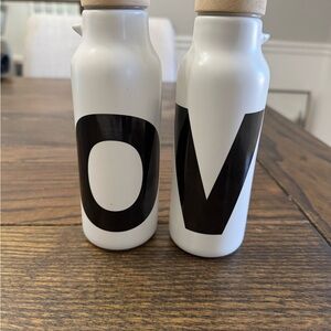 Crate&Barrel oil and vinegar dispensers